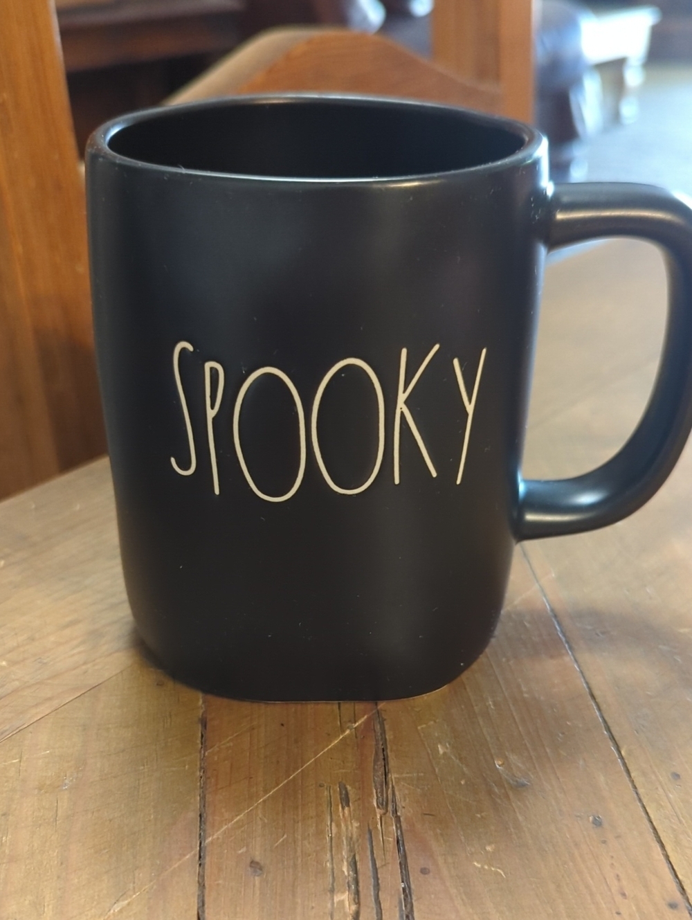 Rae Dunn Authentic Spooky Black Ceramic Mug